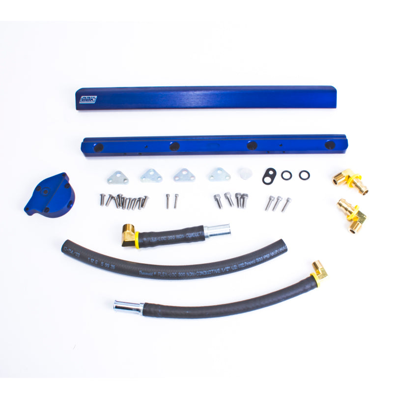 BBK 86-93 Mustang 5.0 High Flow Billet Aluminum Fuel Rail Kit - Burkken Auto Parts