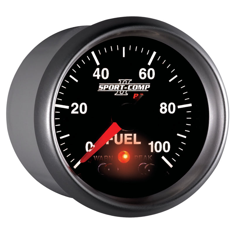 Autometer Sport-Comp II 52mm 0-100 PSI Fuel Pressure Gauge - Burkken Auto Parts