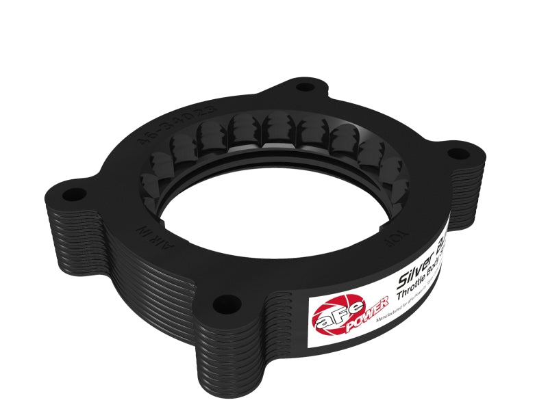 aFe 2020 Vette C8 Silver Bullet Aluminum Throttle Body Spacer / Works With aFe Intake Only - Black - Burkken Auto Parts