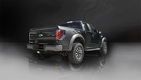 Corsa 2011-2014 Ford F-150 Raptor 6.2L V8 145in Wheelbase Black Xtreme Cat-Back Exhaust - Burkken Auto Parts