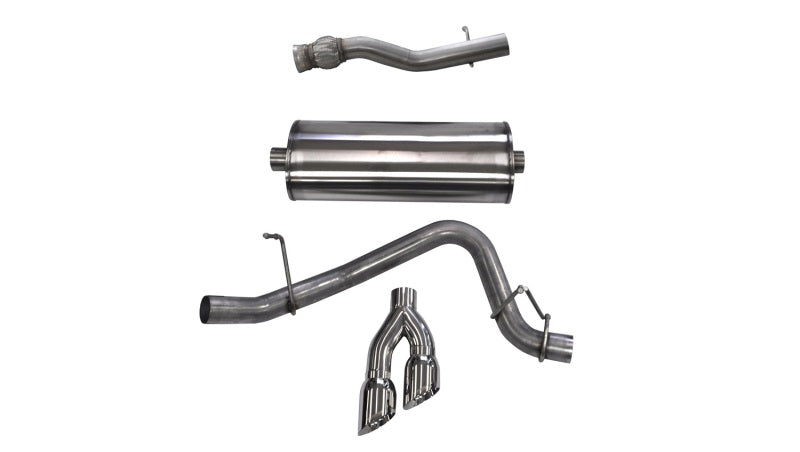 Corsa 2015-2020 GMC Yukon Denali XL 6.2L V8 3in Cat-Back Single Side Exit Twin 4in Polished Tips - Burkken Auto Parts