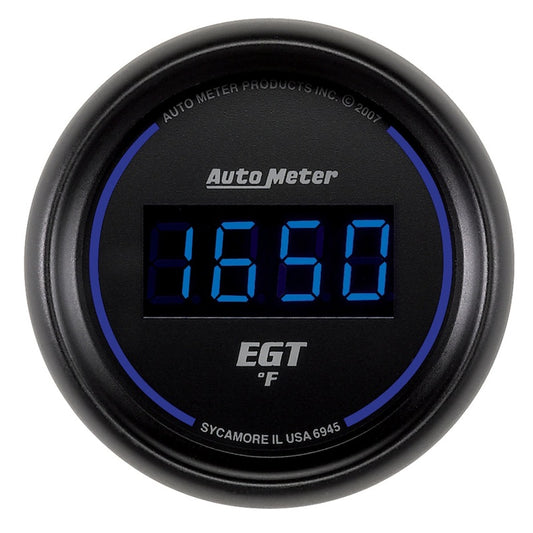 Autometer Cobalt Digital 52.4mm 0-2000 deg F Pyrometer - Burkken Auto Parts