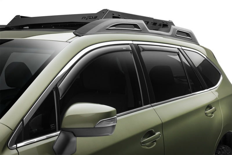 AVS 19-24 Subaru Ascent Ventvisor Front & Rear Window Deflectors 4pc - Smoke - Burkken Auto Parts