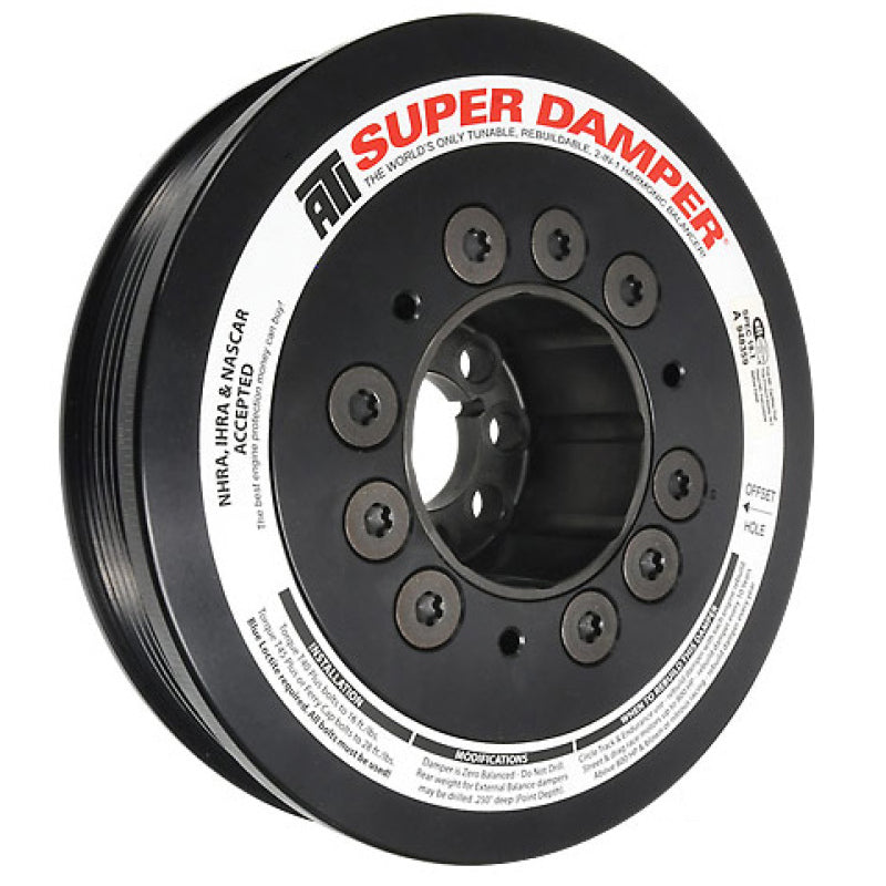 ATI Damper - 6.570in - Steel - 6 Grv - Audi - High HP - Race Version - Burkken Auto Parts