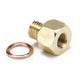 Autometer Metric Electric Temperature or Pressure Adapter - 1/8in NPT to M12x1.5 - Burkken Auto Parts