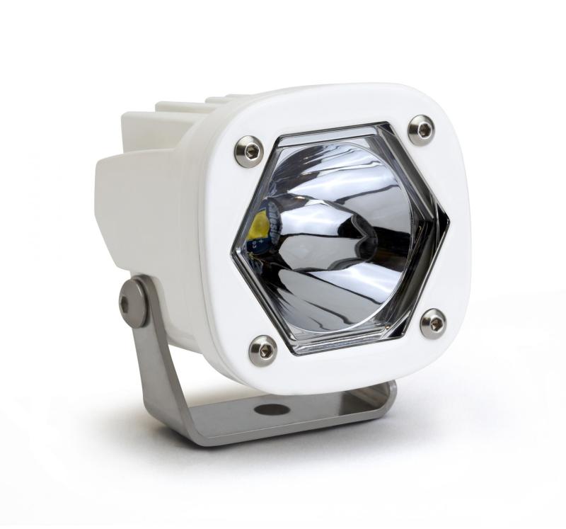 Baja Designs S1 Spot LED Light w/ Mounting Bracket Single - White - Burkken Auto Parts