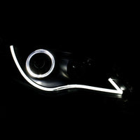 ANZO 2012-2013 Toyota Camry Projector Headlights w/ Halo Black - Burkken Auto Parts