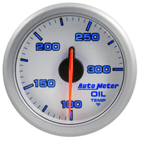 Autometer Airdrive 2-1/6in Oil Temp Gauge 100-300 Degrees F - Silver - Burkken Auto Parts