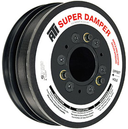 ATI Damper - 7.65in - Alum - 8 Grv - LS7 - Y Body - Gen 5 Z28 - LS3 - OEM Size - No A/C - 2 Ring - Burkken Auto Parts