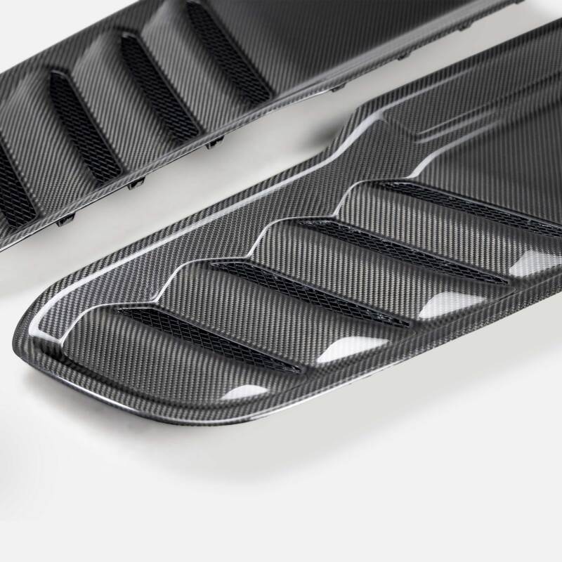Anderson Composites 2021 Dodge RAM TRX Carbon Fiber Hood Vents - Type OE - Burkken Auto Parts