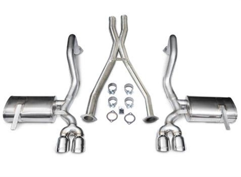 Corsa 1997-2004 Chevrolet Corvette C5 Z06 5.7L V8 Polished Xtreme Cat-Back + XO Exhaust - Burkken Auto Parts