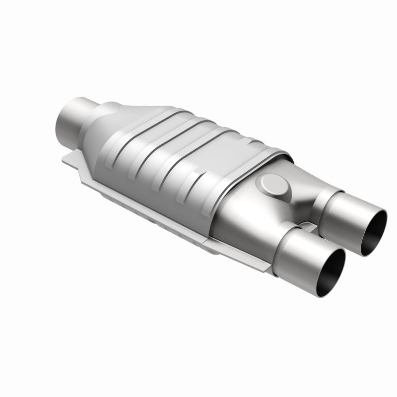 MagnaFlow Conv Univ 2inch Inlet/2.5inch Outlet Dual/Single Oval Shape - Burkken Auto Parts