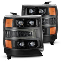 AlphaRex 16-18 Chevy 1500HD NOVA-Series LED Proj Headlghts Alpha BK Atv Lgt/SeqSig & DRL(Req 810023) - Burkken Auto Parts