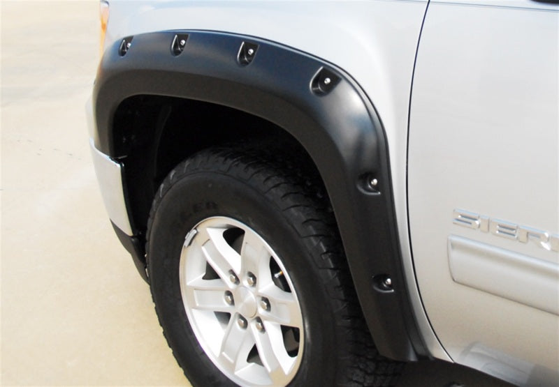 Lund 07-13 GMC Sierra 1500 RX-Rivet Style Smooth Elite Series Fender Flares - Black (4 Pc.) - Burkken Auto Parts