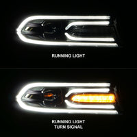 ANZO 2015-2018 Dodge Charger Projector Headlights Plank Style Black - Burkken Auto Parts