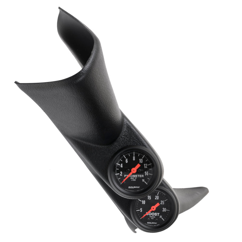 Autometer 01-06 Chevy Silverado 2500 HD A-Pillar Dual Z-Series Gauge Kit Pyrometer / Boost - Burkken Auto Parts