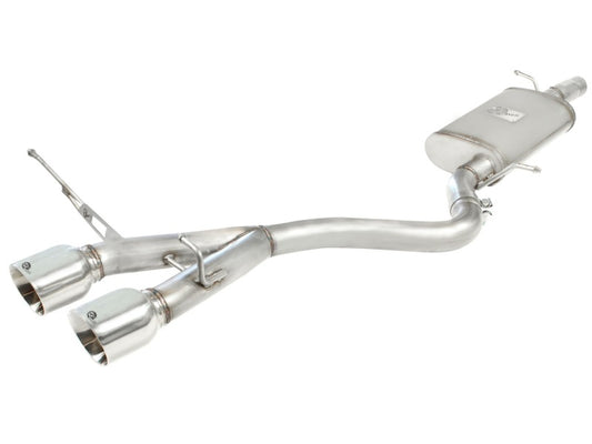 aFe MACHForce XP 2-1/2in SS-304 Cat-Back Exhausts w/ Polished Dual Tips 2008 VW Golf R32 V6-3.2L MKV - Burkken Auto Parts