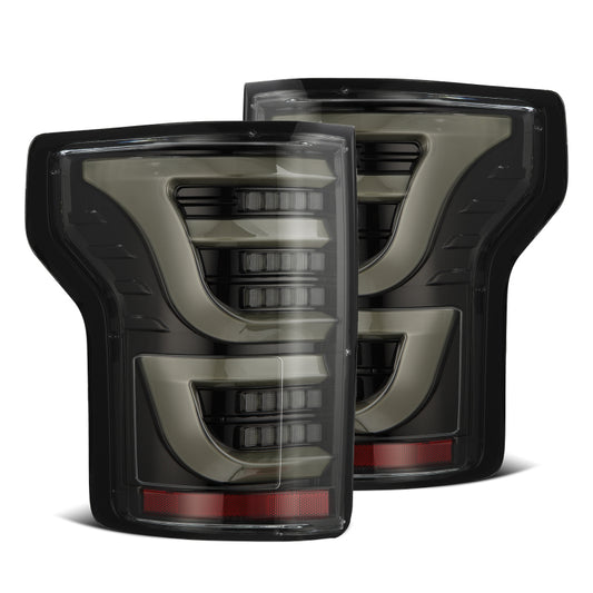 AlphaRex 15-20 Ford F150 Luxx-Series LED Tail Lights Alpha-Black - Burkken Auto Parts