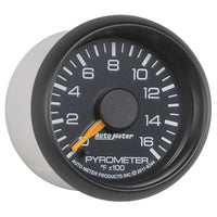 Autometer Factory Match GM 2-1/16in 1600 Degree Electric Pyrometer (EGT) Gauge - Burkken Auto Parts