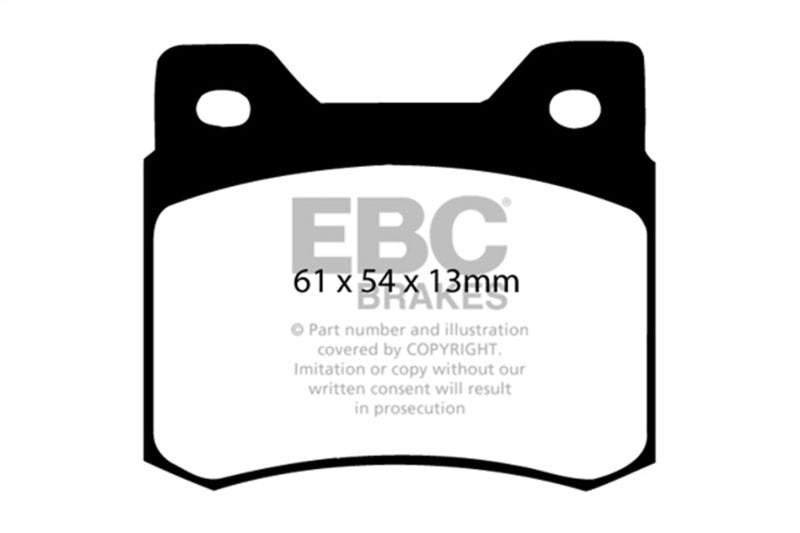 EBC 84-86 Mercedes-Benz 190/190E 2.3 Greenstuff Rear Brake Pads - Burkken Auto Parts