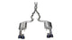 Corsa 18-23 Ford Mustang 5.0L V8 3in Sport Cat-Back Dual Rear Exit w/ 4in Black PVD Pro-Series Tips - Burkken Auto Parts