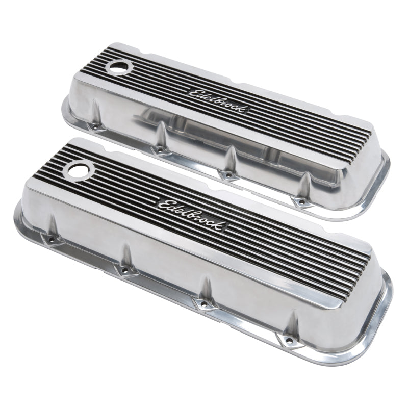 Edelbrock Valve Cover Elite II Chevrolet 1965 and Later 396-502 Big Block V8 Polished - Burkken Auto Parts