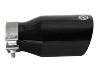 aFe MACH Force-Xp Univ 304 SS Double-Wall Clamp-On Exhaust Tip - Black - 3in Inlet - 4.5in Outlet - Burkken Auto Parts