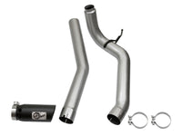 aFe LARGE Bore HD DPF-Back SS Exhaust w/ Black Tip 2016 Nissan Titan XD V8-5.0L (td) - Burkken Auto Parts