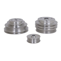 BBK 85-97 GM Truck 305 350 Underdrive Pulley Kit - Lightweight CNC Billet Aluminum (3pc) - Burkken Auto Parts