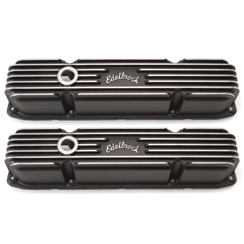 Edelbrock Valve Cover Classic Series Chrysler 383/440 CI V8 Black - Burkken Auto Parts