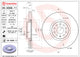 Brembo 21-22 Lexus ES250/19-22 Lexus ES300h/19-22 Lexus ES350/19-22 UX200 Front UV Coated Rotor