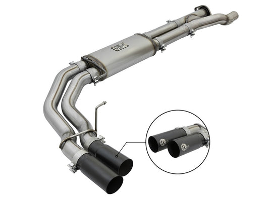 aFe POWER Rebel Series 3in 409 SS Cat Back Exhaust w/ Black Tips 17 Ford F-150 Raptor V6-3.5L - Burkken Auto Parts