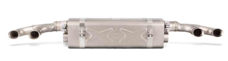 Akrapovic 16-17 Porsche 911 Turbo/Turbo S (991.2) Slip-On Line (Titanium) (Req. Tips/Diffuser) - Burkken Auto Parts
