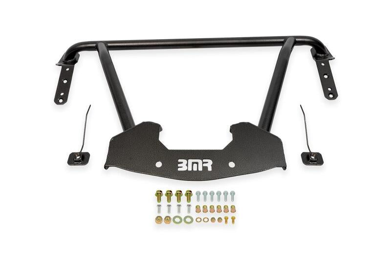 BMR 64-67 GM A-Body Bolt-On Front Reinforcement Chassis Brace - Black Hammertone - Burkken Auto Parts