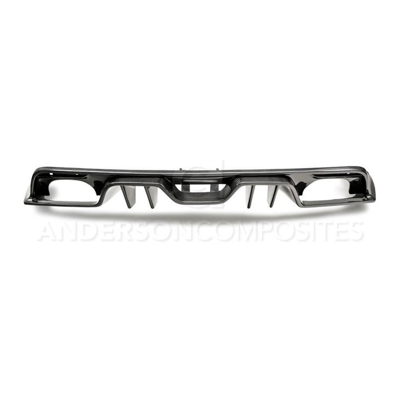 Anderson Composites 15-17 Ford Mustang Type-AR Rear Diffuser Quad Tip - Burkken Auto Parts
