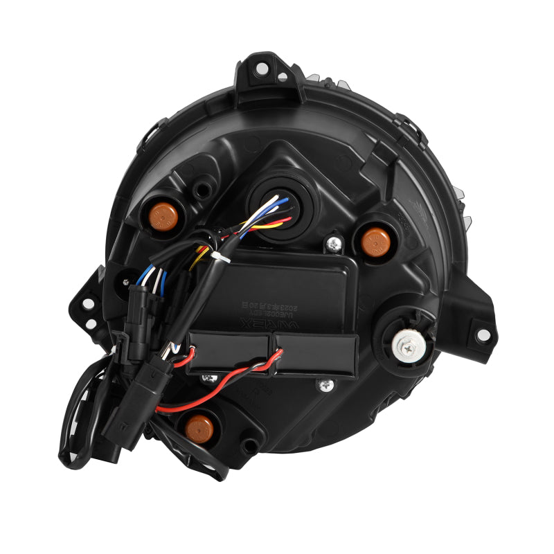 AlphaRex 18-23 Jeep Wrangler JL/Gladiator JT LED Proj Headlights Black w/ Activ Light/Seq Signal/DRL - Burkken Auto Parts