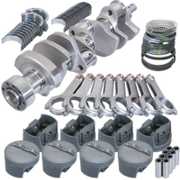 Eagle Chevy 350 1Pc 3.750in Crank 5.700in H-Beam -5cc Flat Top 4.060in Pistons Balanced Assembly - Burkken Auto Parts
