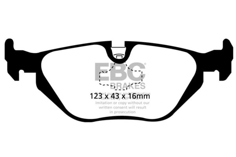 EBC 96-98 BMW Z3 1.9 Greenstuff Rear Brake Pads - Burkken Auto Parts