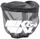 K&N Air Filter Wrap Black Oval Tapered 3.75in Base I/S Width x 2.5in Top I/S Width x 2.75in H - Burkken Auto Parts