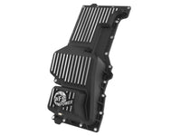 aFe 20-25 GM Trucks L6 3.0L Engine Oil Pan - Black w/ Machined Fins