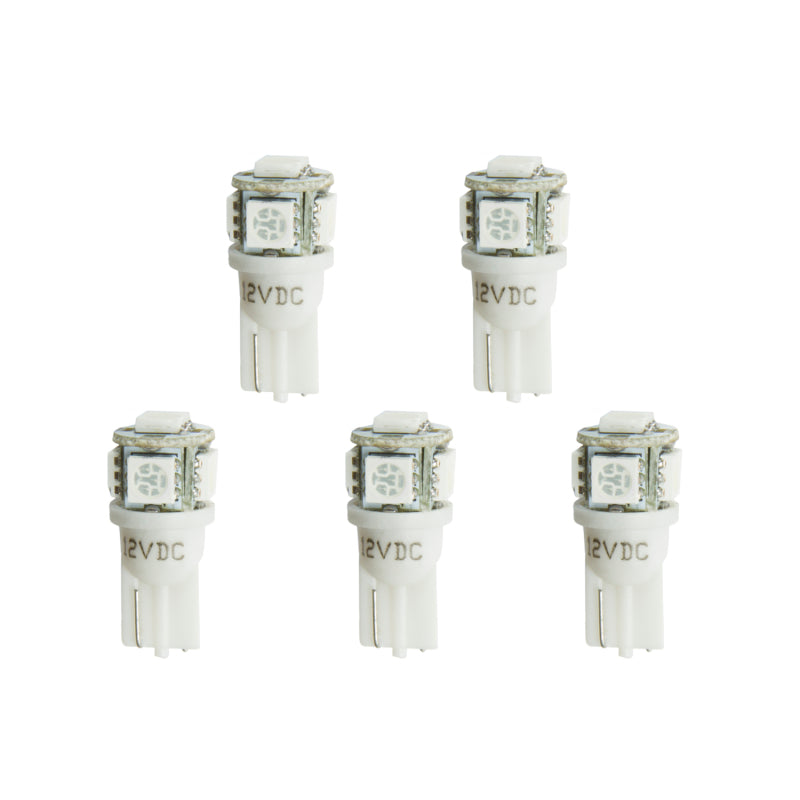Autometer LED Light Bulb Replacement - White 5 Pack - Burkken Auto Parts