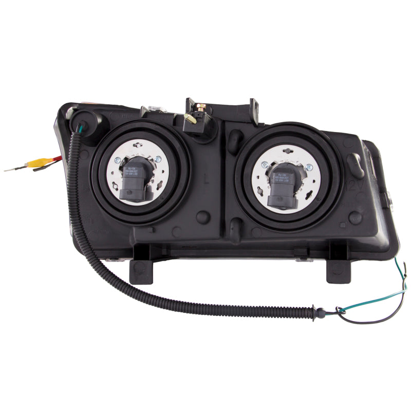 ANZO 2003-2006 Chevrolet Silverado 1500 Projector Headlights w/ U-Bar Chrome - Burkken Auto Parts