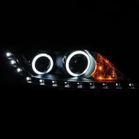 ANZO 2011-2013 Kia Sorento Projector Headlights w/ Halo Black (CCFL) - Burkken Auto Parts