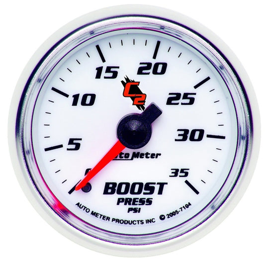 Autometer C2 52mm 0-35 PSI Mechanical Boost Gauge - Burkken Auto Parts