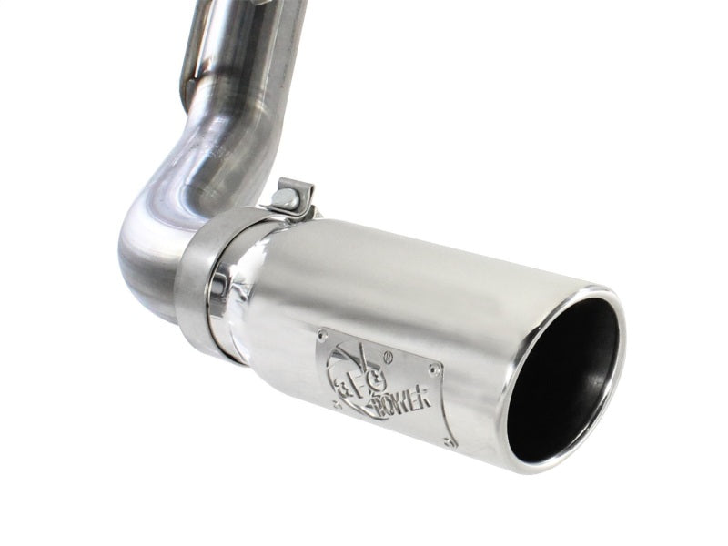 aFe MACHForce XP Exh CB,Stainless steel GM Silverado/Sierra 1500 2014 V*-5.3/6.2L Polished tip - Burkken Auto Parts