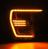 AlphaRex 21-22 Ford F150 PRO-Series Projector headlights Black w/Activ Light/Seq Signal - Burkken Auto Parts