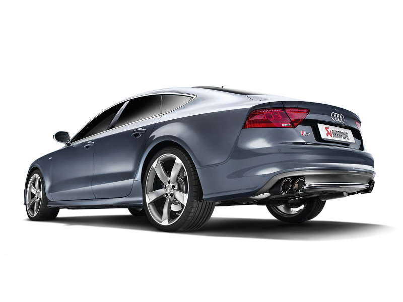 Akrapovic 13-17 Audi S6 Avant/Limousine (C7) Evolution Line Cat Back (Titanium) w/ Carbon Tips - Burkken Auto Parts