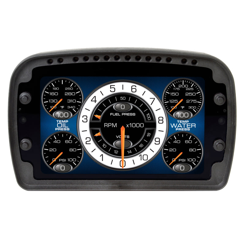Autometer Racing Instrument Display Color LCD Including Shift and Alarm Lights Datalogging CD7 - Burkken Auto Parts