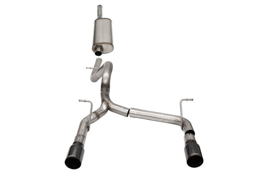 Corsa 2018-2025 Jeep Wrangler JLU 3.6L 2.75in Sport Cat-Back Exhaust w/ 4in Black Tips - Burkken Auto Parts