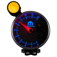AutoMeter Gauge Tachometer 5in. 10K RPM Pedestal W/ Ext. Shift-Lite White Mopar - Burkken Auto Parts